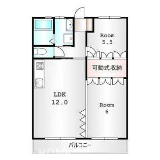 けやき通りハイツ【203号室】の間取り