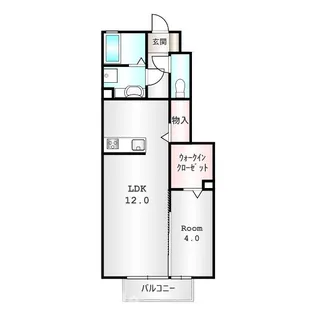 ロザージュ【1階】の間取り