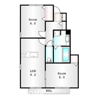 COWZ【1階】の間取り