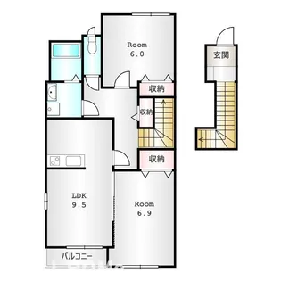 フェリス【203号室】の間取り
