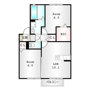 シキレジデンシア【2階】の間取り
