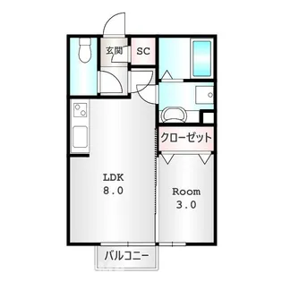 ミッドパレスⅠ【2階】の間取り