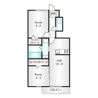 カサ・ルーナ【1階】の間取り