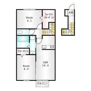 カサ・ルーナ【2階】の間取り