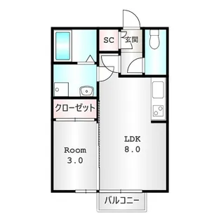 トアロード【1階】の間取り