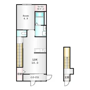 ルミエール・ユノ【2階】の間取り