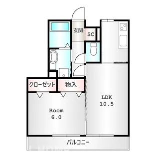 アゼリアヒルズ【3階】の間取り