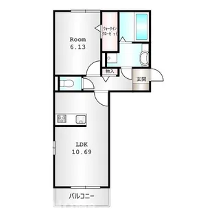 エクシブ前橋【2階】の間取り