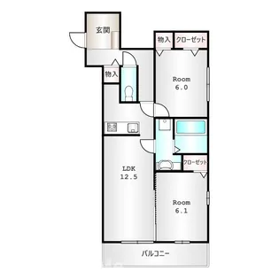 セラヴィ南町【1階】の間取り