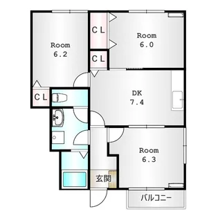 ソフィア【1階】の間取り