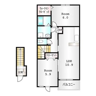 Rollins ParkⅡ【2階】の間取り