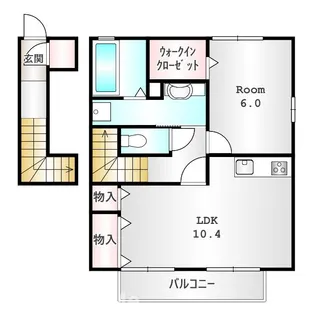 ムーン カーサ Ⅱ【2階】の間取り