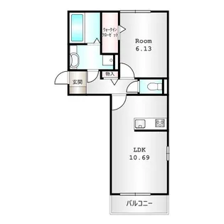 クロッシア前橋南町【1階】の間取り