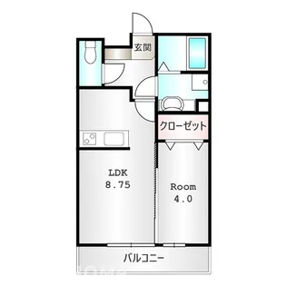 D'クレアーレ【1階】の間取り