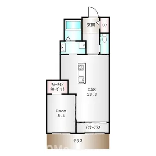 満天星 天川【1階】の間取り