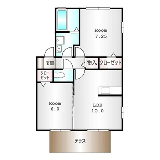 パークシャトー【2階】の間取り