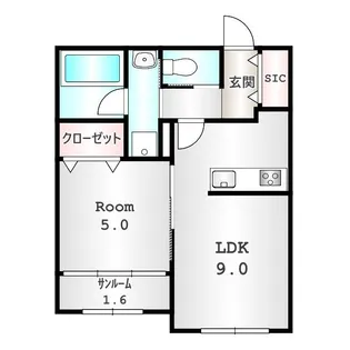 総社 M アネックス【1階】の間取り