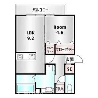 D-ROOM紅雲町A【1階】の間取り