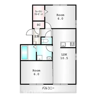 ケント A【2階】の間取り