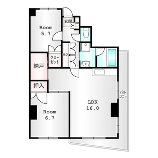 La Felice 【5階】の間取り