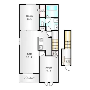 パラッツオ A【2階】の間取り