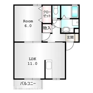 リ ジェル【2階】の間取り