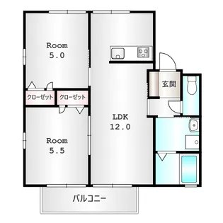 ハニーハイツ C【1階】の間取り