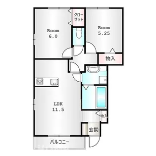 ブライトフォーチュン【1階】の間取り