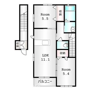 ルミエールB【2階】の間取り