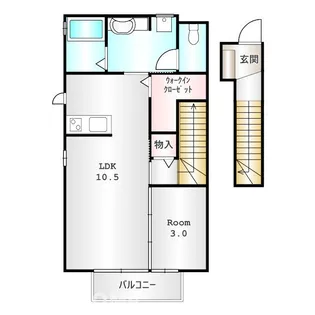 アムール Cルミエール アムール C【2階】の間取り