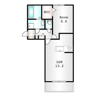 サンヒルズS【201号室】の間取り