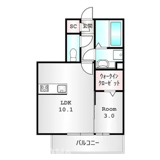 LA MAISON 本町【1階】の間取り