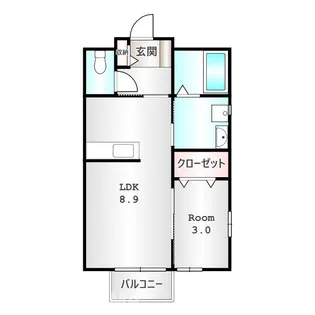 ソレイユ310【101号室】の間取り