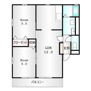 ハイツR&N A棟【2階】の間取り