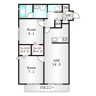 ユアメゾン神楽【1階】の間取り