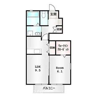 カントリーハイツⅢ【1階】の間取り