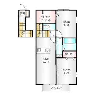 エクセレント【201号室】の間取り