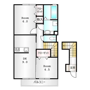 ウィステリアイズミ【2階】の間取り