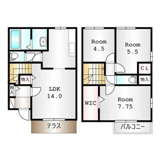 神沢の丘 Ⅱ【102号室】の間取り