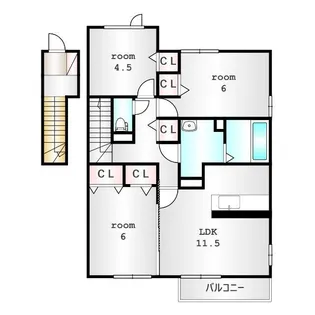 キャメロット Ⅰ【202号室】の間取り