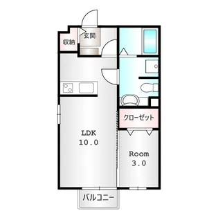 パール・メゾンⅠ【1階】の間取り