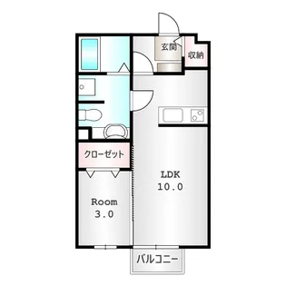 パール・メゾンⅠ【1階】の間取り