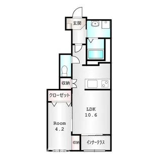 ピノ リブロ【1階】の間取り