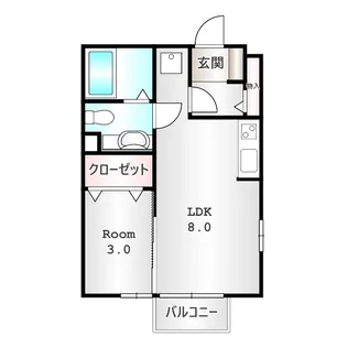 メゾン ルーチェ【201号室】の間取り