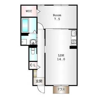 暁清館【1階】の間取り
