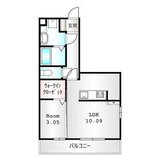 カーサココルン A【201号室】の間取り