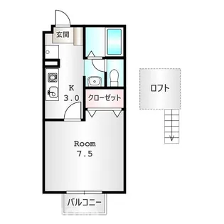 ルーチェ B【1階】の間取り