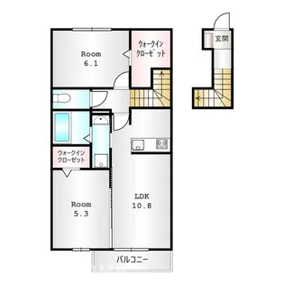 ハイトラスト A【2階】の間取り