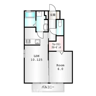 クロワール【1階】の間取り