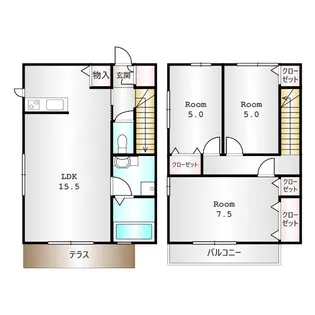 グレースファンタジア Ⅰ【101号室】の間取り
